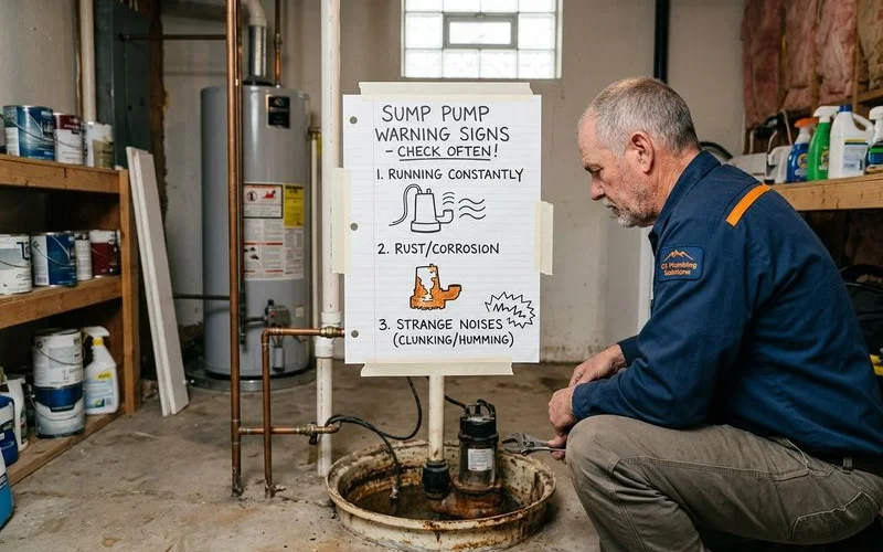 Sump pump failure warning signs